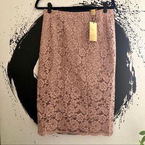 Lace Pencil Skirt